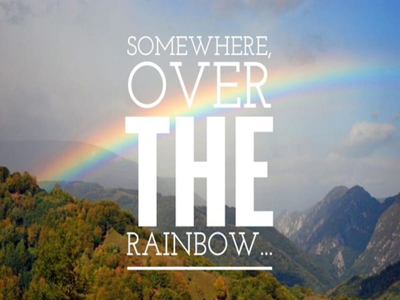 Somewhere Over The Rainbow, Song, Movie, Wizard Of Oz, Judy Garland, HD wallpaper