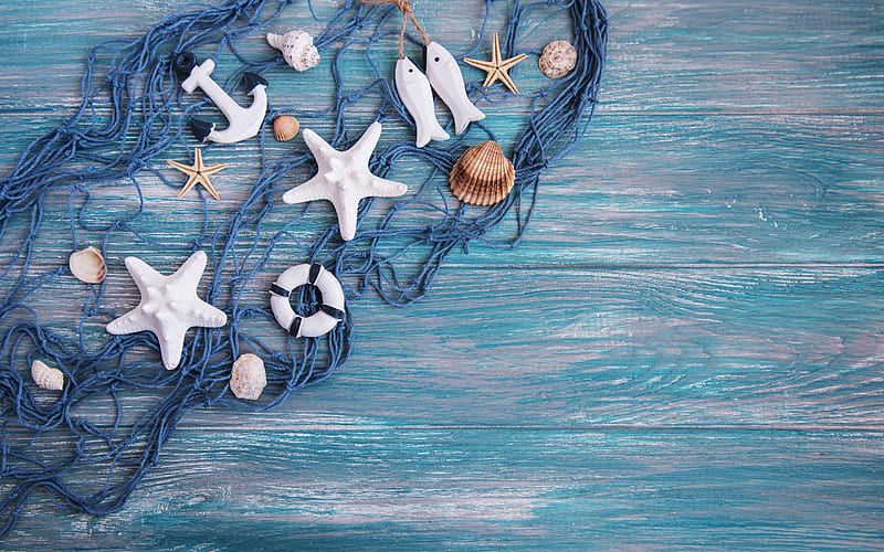 :), vara, card, wood, shell, summer, starfish, HD wallpaper