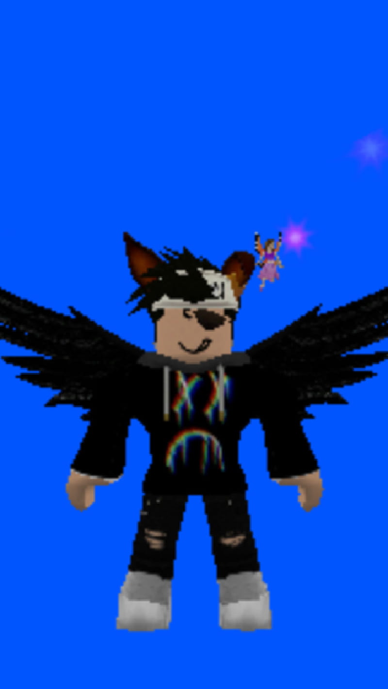 Roblox man, wings, HD phone wallpaper