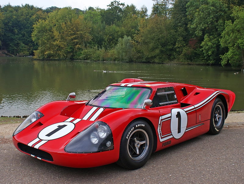 1967 ford gt40, red, ford, car, sporty, HD wallpaper