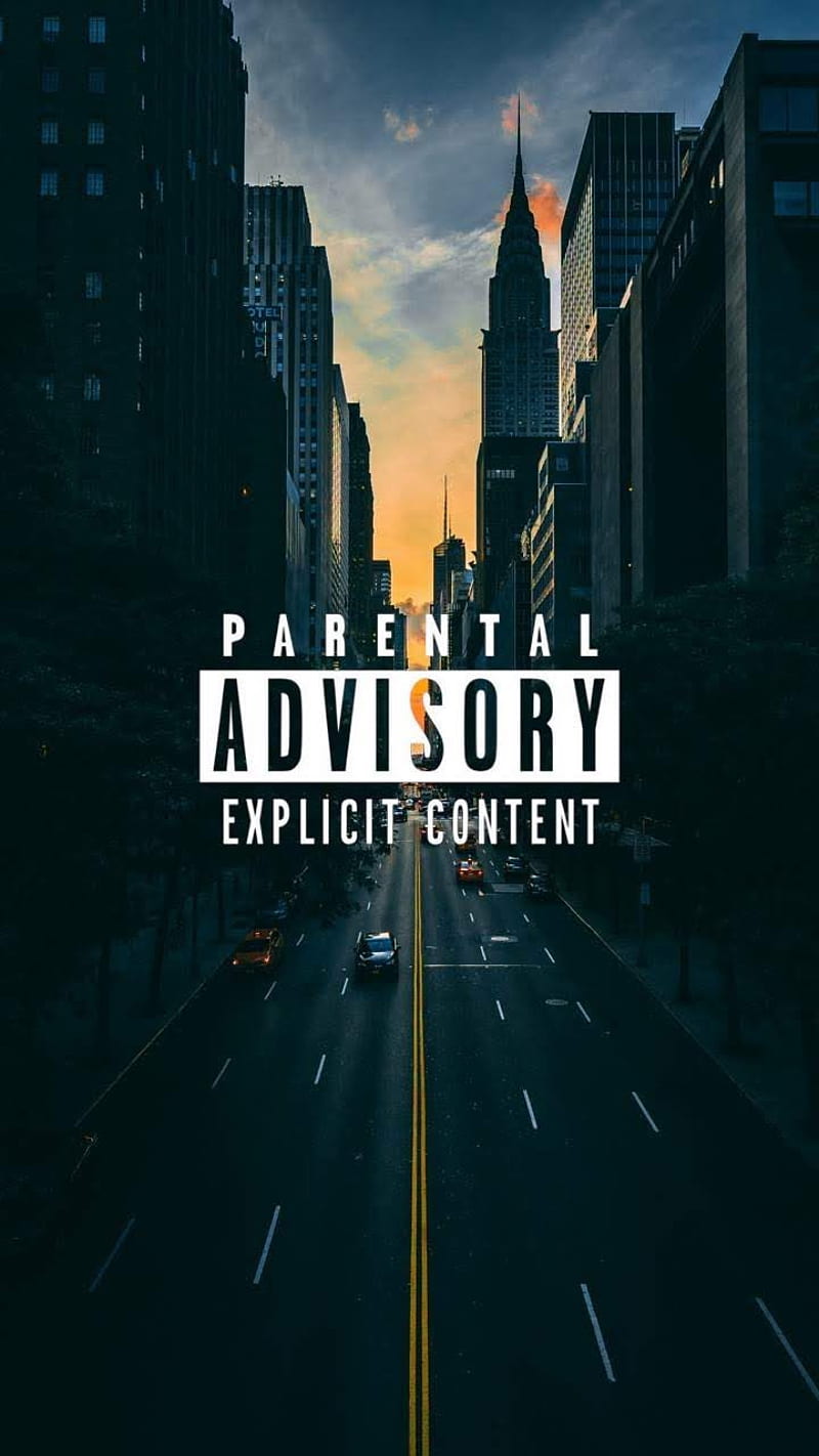 Parental advisory, city, dark, street, thoughts, HD phone wallpaper