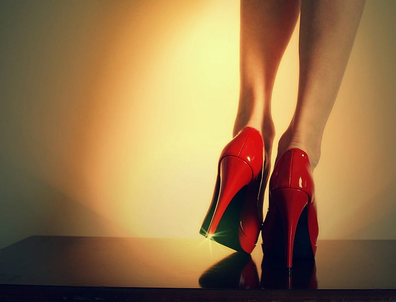 Red Stilettoes, red, stilettoes, legs, bonito, heels, lady, HD wallpaper