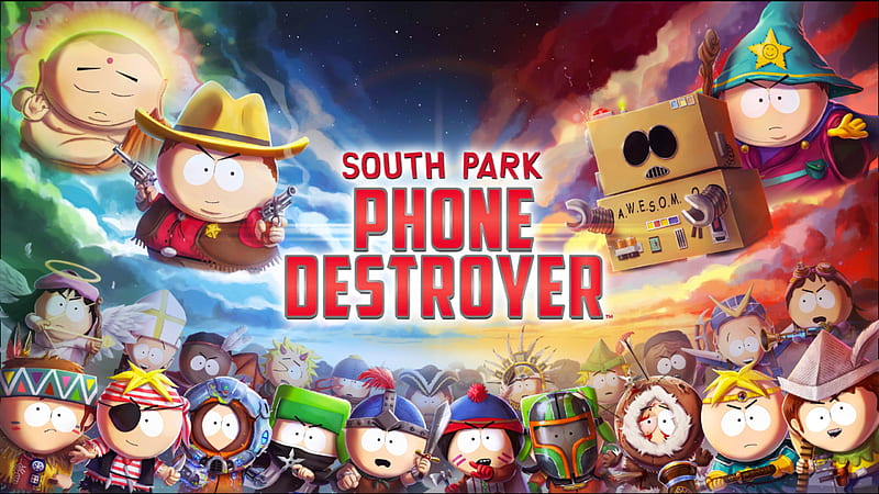 South Park, destroyer, phone, phone destroyer, HD wallpaper