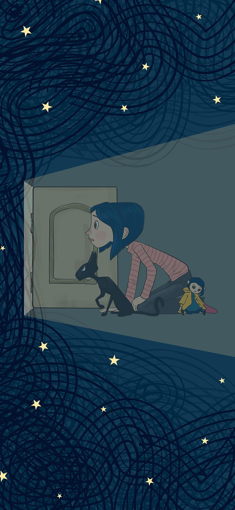 Coraline Door to the Other World - Cartoon for Phone, Other Worlds, HD phone wallpaper