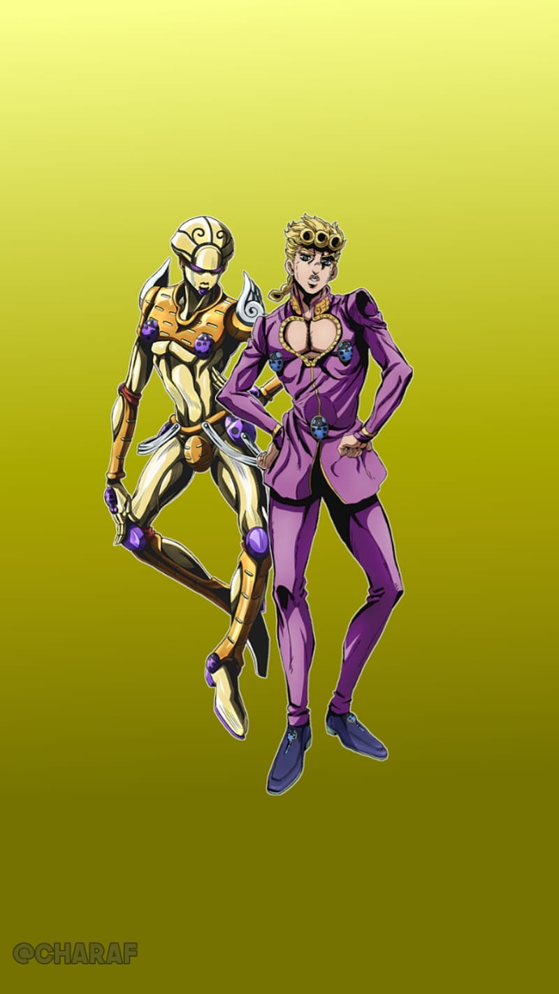 VIZ on X: Giorno striking a pose with his Stand, Golden Wind 🌟 ⠀   / X