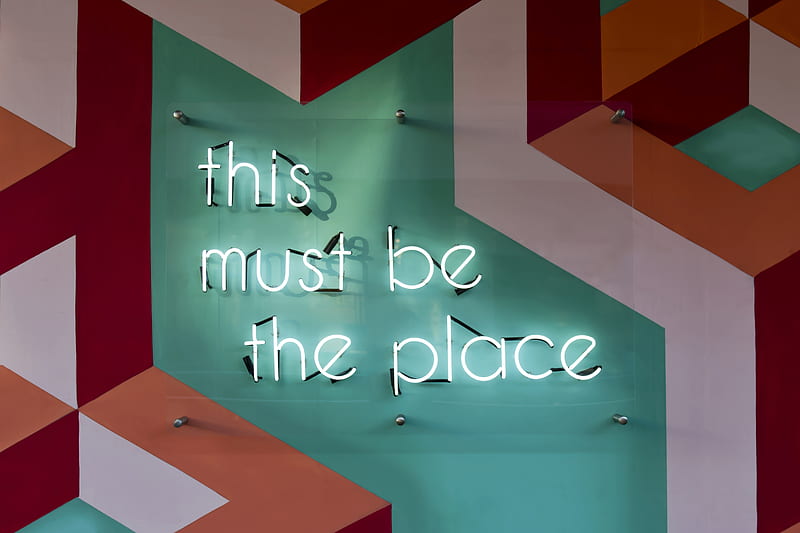 This Must Be The Place signage, HD wallpaper