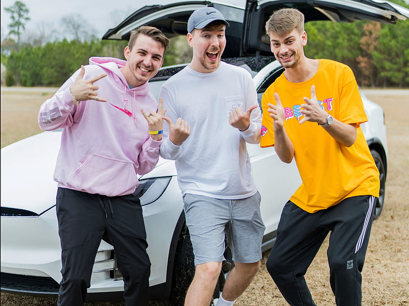 of MrBeast's childhood friends explain what it's like to work on the YouTube star's team from dropping $60000 on a video. Mr. beast, Dude perfect, Youtube stars, Jimmy Donaldson, HD wallpaper