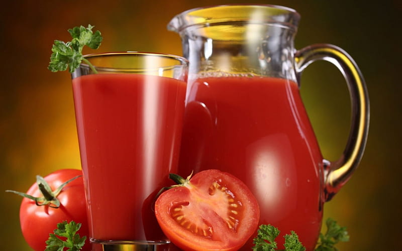 TOMATO RED JUICE, nice, cool, food, hot, fast, HD wallpaper