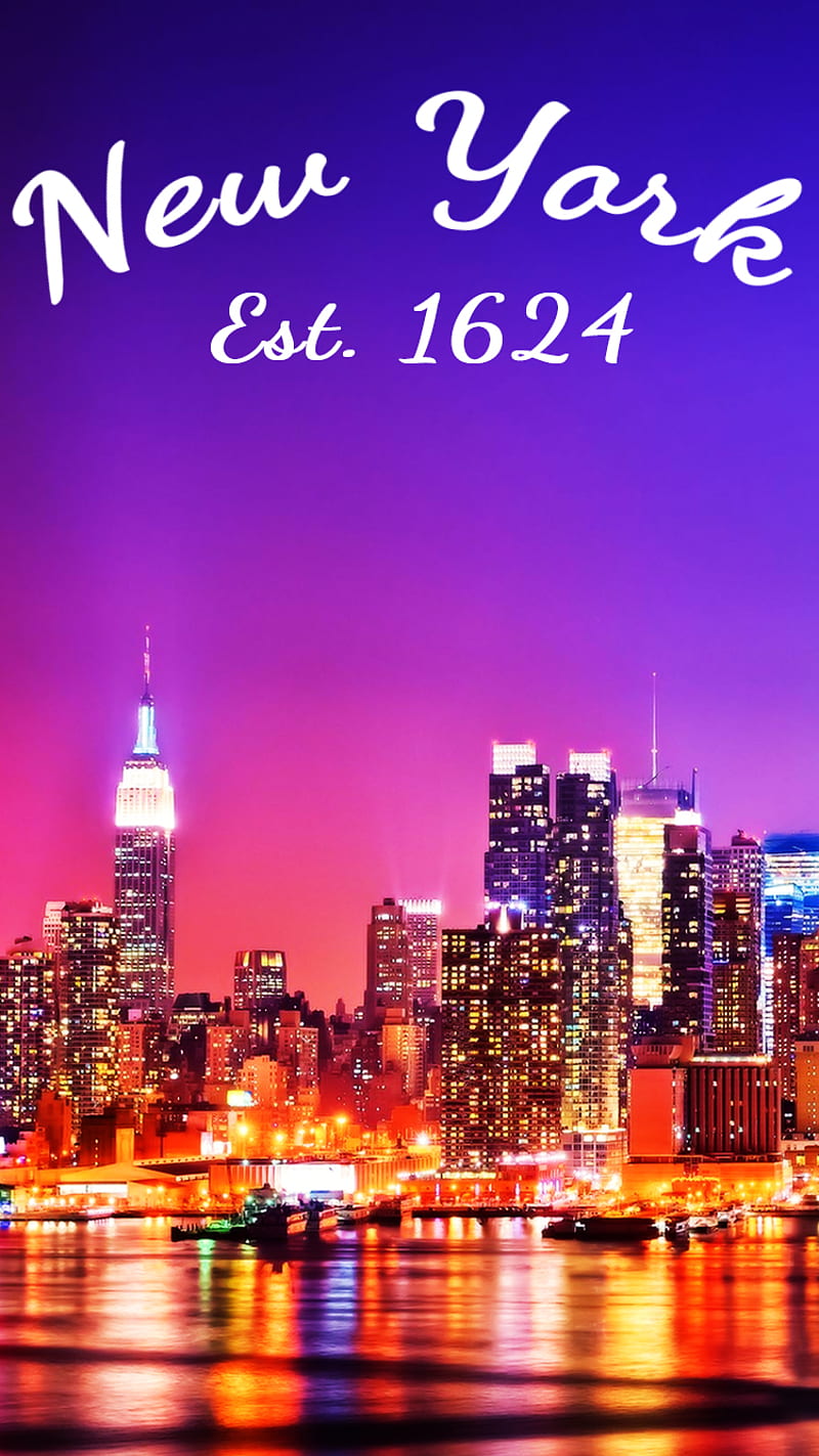 New York, night skies, HD phone wallpaper