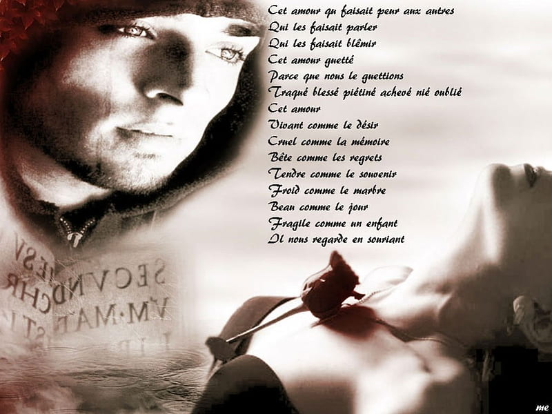 l' hymne a l'amour, fantasy, me, girl, love, HD wallpaper