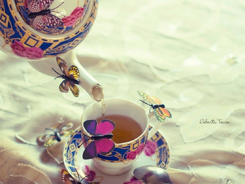 Tea Time, cup, soft, teatime, tea, HD wallpaper