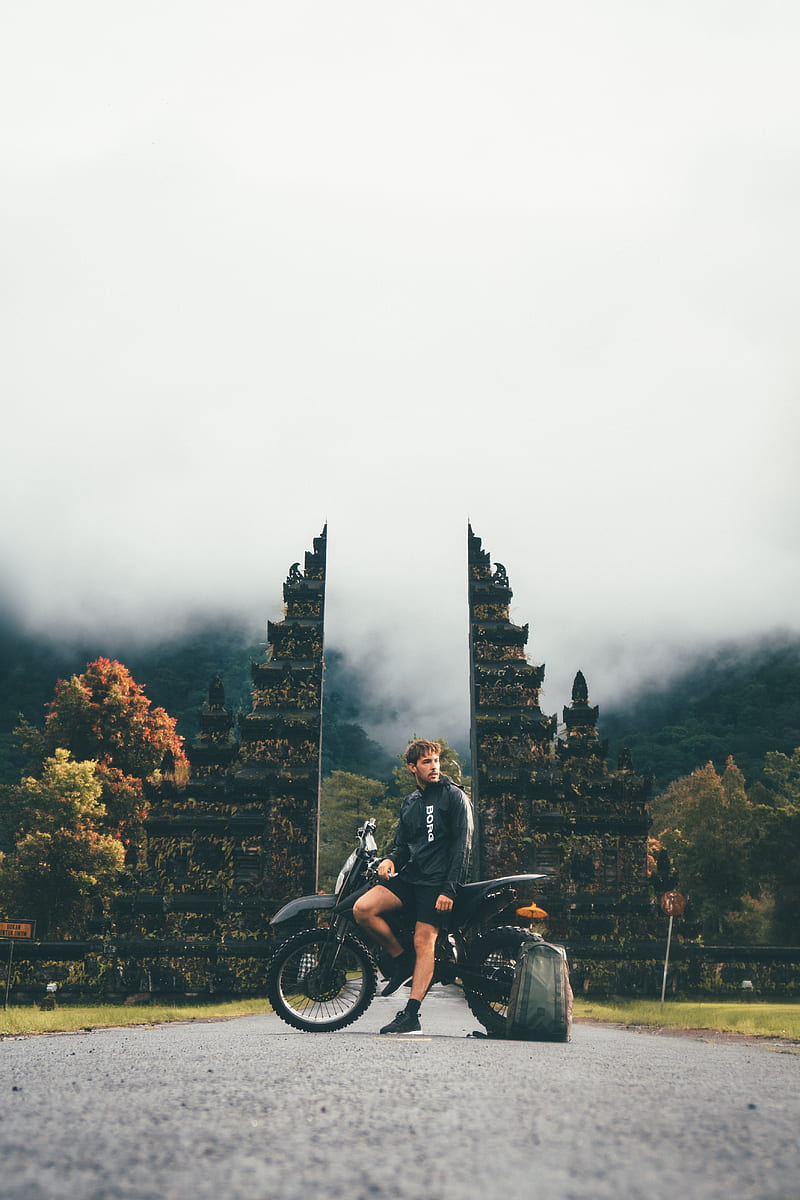 man sitting on dirtbike, HD phone wallpaper