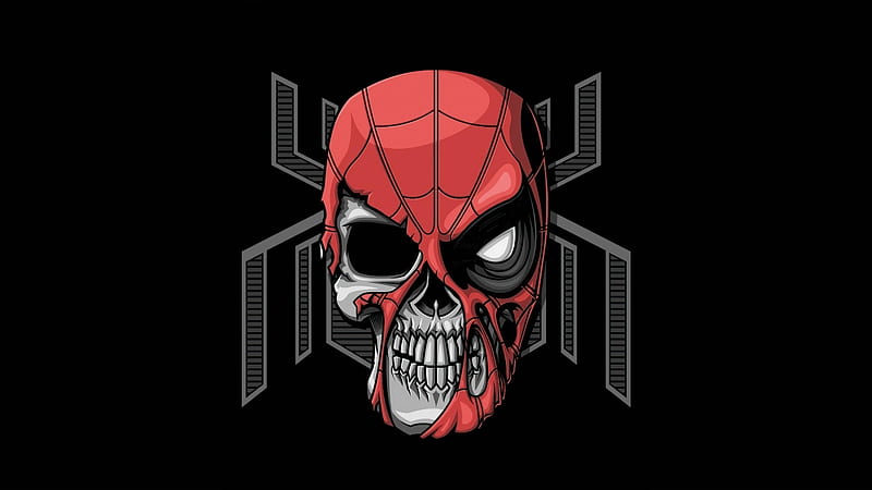 Spiderman Dead Dark Minimal , spiderman, superheroes, artist, artwork, digital-art, deviantart, dark, black, HD wallpaper
