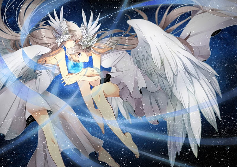 Pin by Branca La on metadinha  Angel wings anime, Angel wings art, Anime