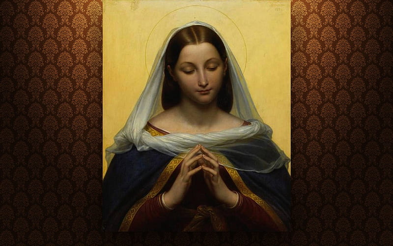 Mother of God, painting, Virgin, Mary, HD wallpaper