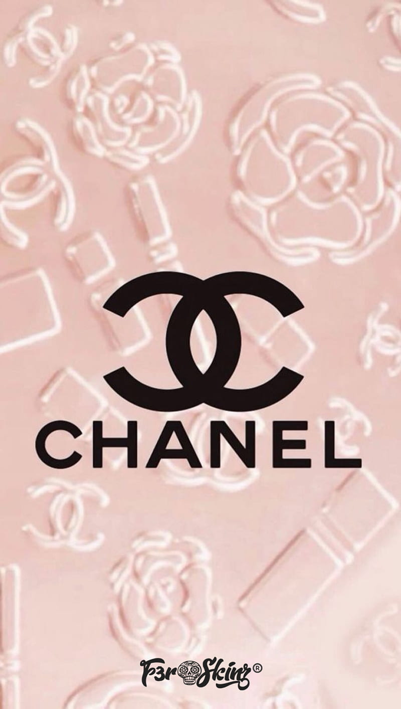 Chanel, logo, logos, brand, marcas, pink, HD phone wallpaper