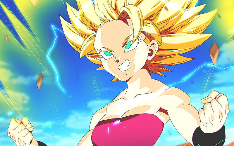 Caulifla artwork Dragon Ball DBS Super Saiyan 2 Dragon Ball