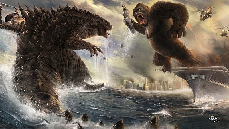 Godzilla vs Kong New 2021, HD wallpaper