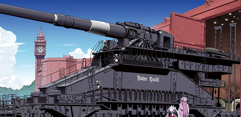 Anime, artillery, touhhou, remilia scarlet, HD wallpaper