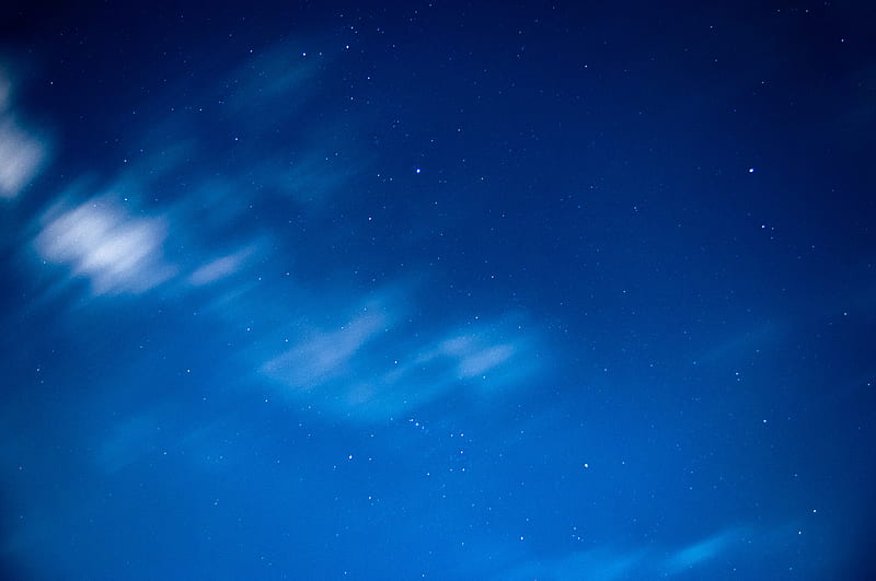 Moonlight Blue Sky , sky, nature, blue, HD wallpaper
