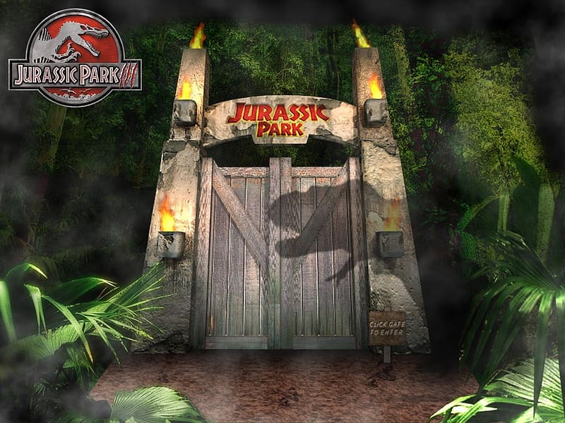 Jurassic Park 3 The Doors, Jurassic Park Gate, HD wallpaper