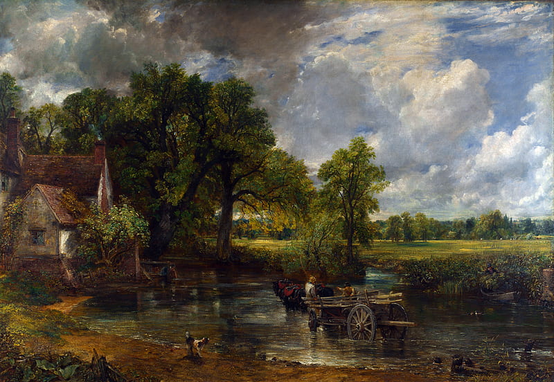 John Constable - The Hay Wain (1821), Art, The Hay wain, Paintings, John Constable, Artwork, HD wallpaper