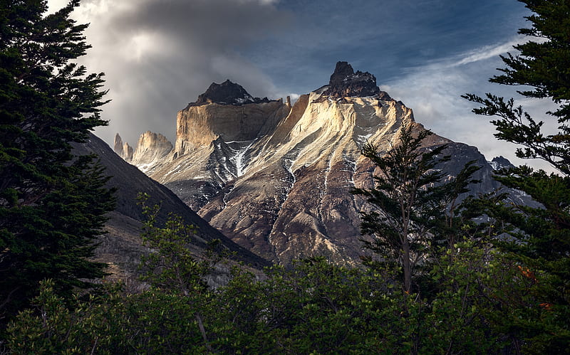 Mountains Chile Patagonia Torres Del Paine , mountains, nature, HD wallpaper