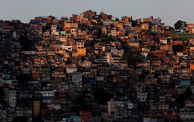 Rochina favela, Rio de Janeiro, Brazil, Patrolled by Brazillian army, Rio de Janeiro, Rochina favela, Subject of heavily armed gangs occupation, Brazil, Slums, HD wallpaper