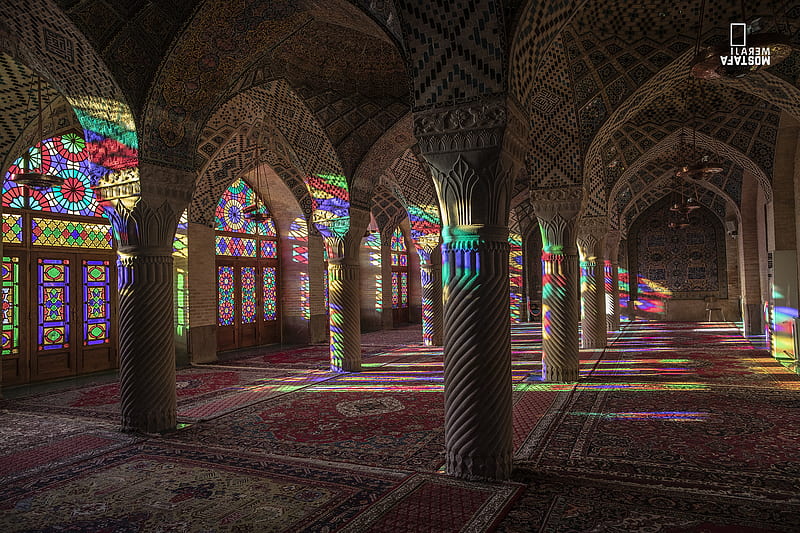 shiraz city-iran, architectural, architecture, art, iranian architecture, mosque, mostafa meraji, persian art, graphy, HD wallpaper