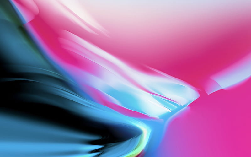 Abstract colorful silver-Apple iOS 11 iPhone 8 iPhone X, HD wallpaper ...