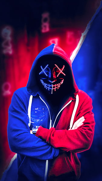 Silhouette, mask, hood, hoodie, anonymous, HD wallpaper | Peakpx
