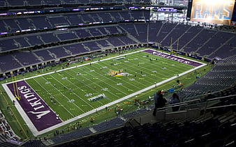 US Bank Stadium, Chicago, american football stadium, Minnesota Vikings, National Football League, NFL, Minneapolis, USA, HD wallpaper