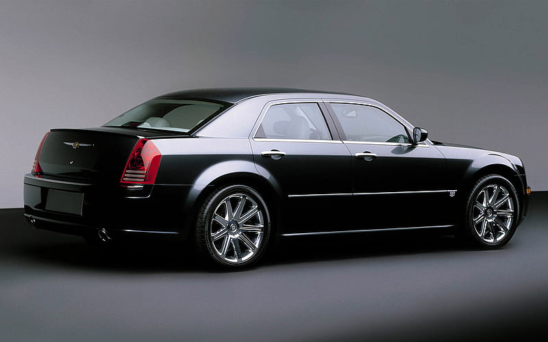 Chrysler, Chrysler 300, Black Car, Car, Chrysler 300C, Concept Car, Full-Size Car, Luxury Car, Sedan, HD wallpaper