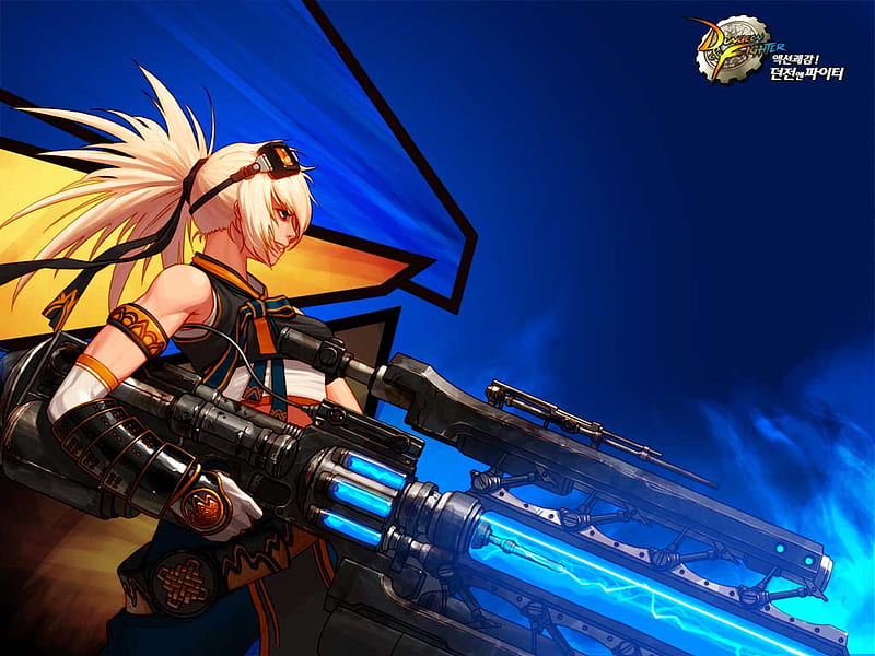 Dungeon Fighter's Female Launcher!, gunner, female, dungeon, fighter, launcher, HD wallpaper