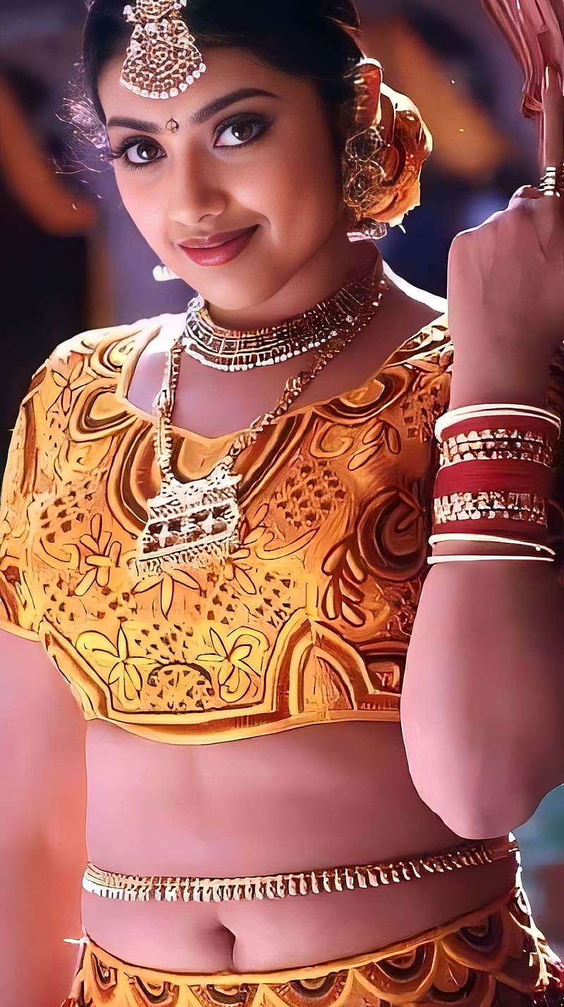 Meena, tamil actress, navel, HD phone wallpaper
