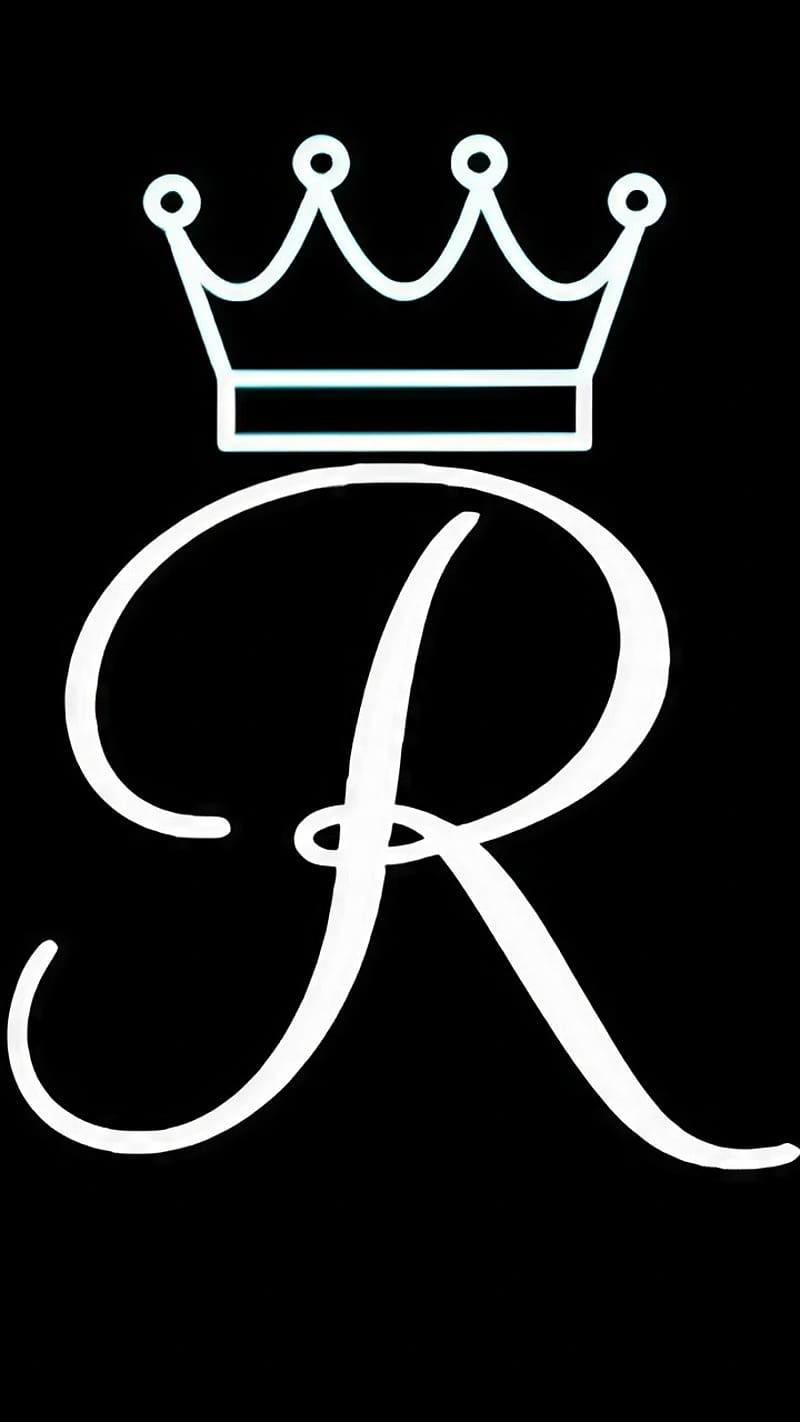 R Ke Naam Se, Crown, alphabet, letter, HD phone wallpaper