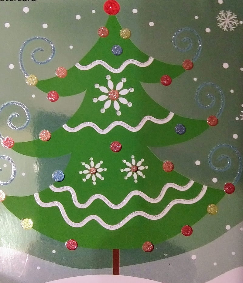 christmas tree cute, bulbs, christmas bulbs, christmas lights, christmas tree, winter, HD phone wallpaper