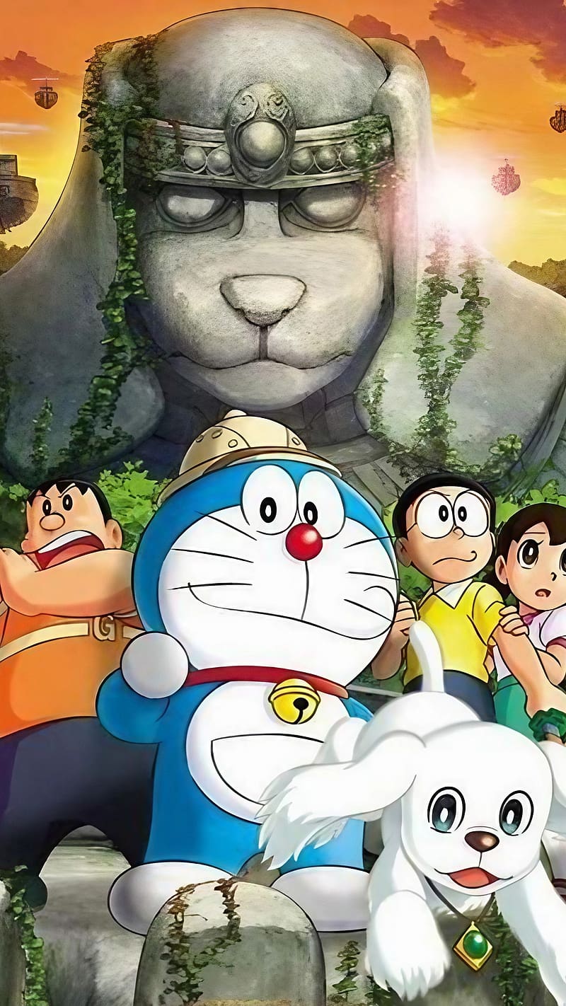Doraemon New, Nobita's Great Demon, nobitas great demon, animated, cartoon, HD phone wallpaper