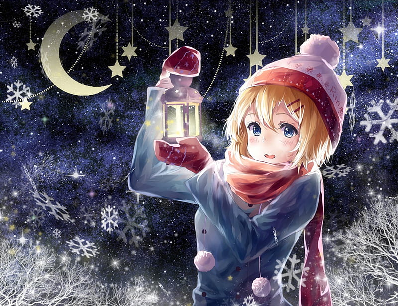 Download Vocaloid Anime Christmas Wallpaper | Wallpapers.com