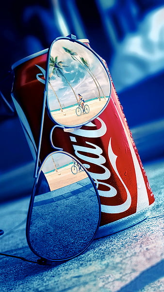 Sun glasses, coca cola, HD phone wallpaper
