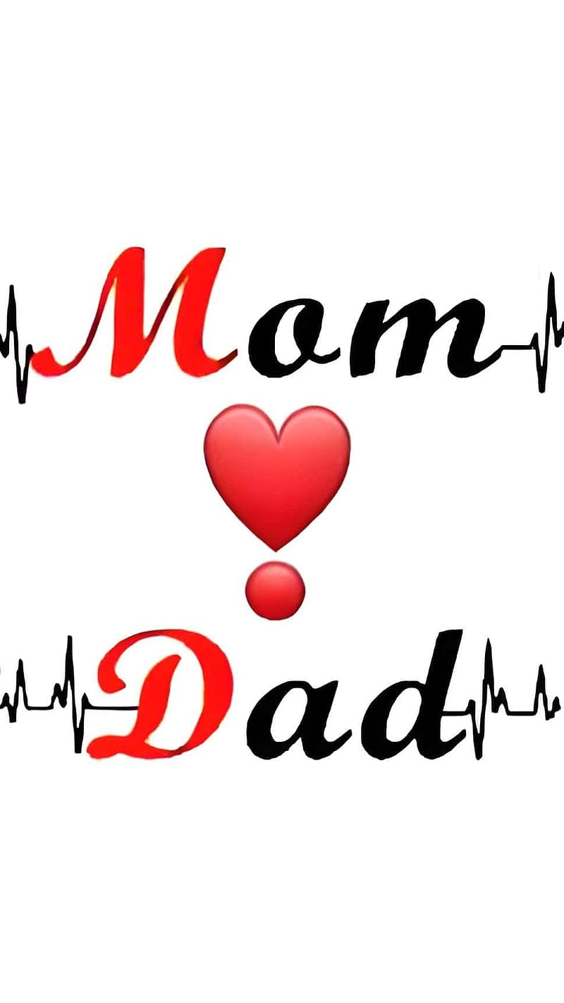 Mom Dad Love, Red Heart, lifeline, HD phone wallpaper