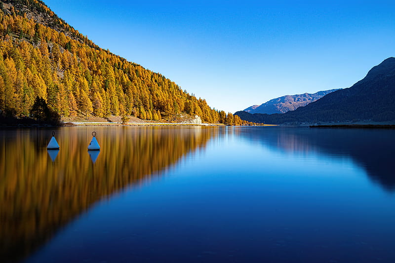 Lake Silent Reflection Mountains , lake, reflection, mountains, nature, HD wallpaper