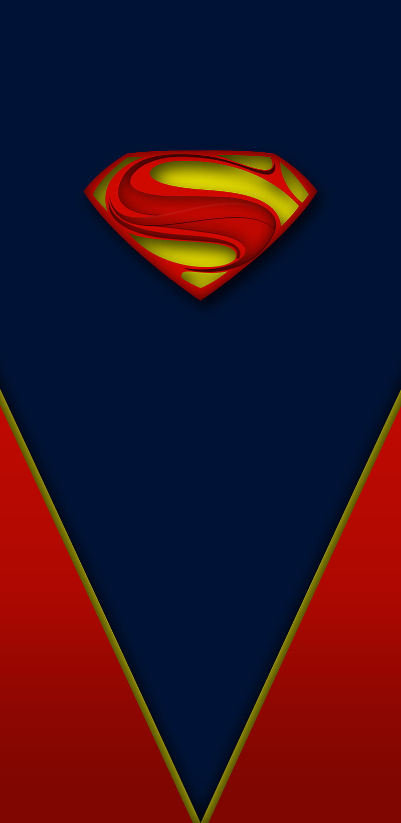 Superman - 1, filme, gold, heros, league of justice, liga da justica, logo, man of steel, moving, symbol, HD phone wallpaper