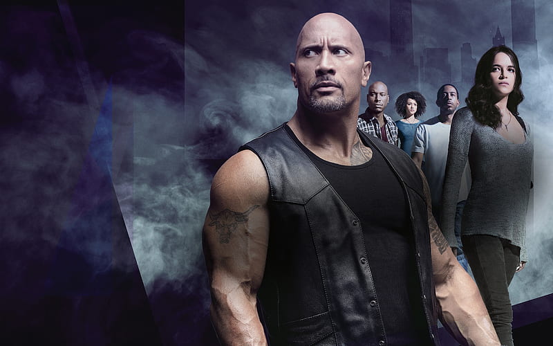 The Fate of the Furious, 2017, Fast and Furious 8, Dwayne Johnson, Michelle Rodriguez, HD wallpaper