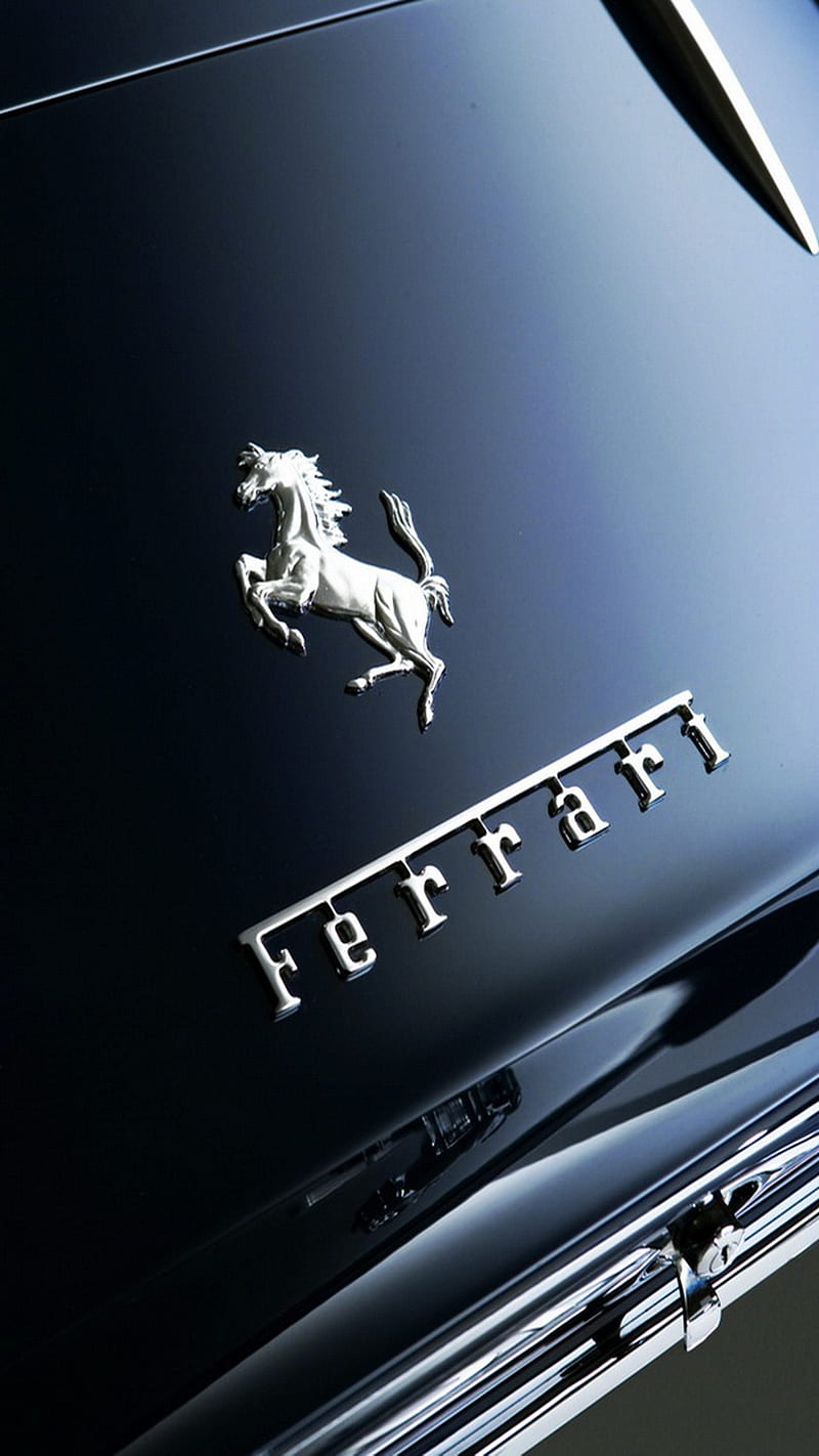 Ferrari Logo on the car , ferrari logo, sports car, brand logo, HD phone wallpaper