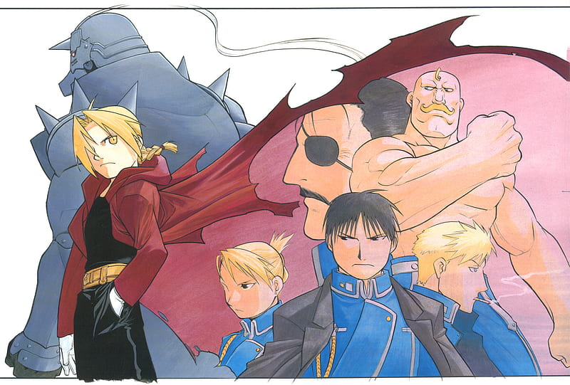 Athah Anime FullMetal Alchemist Fullmetal Alchemist Edward Elric Roy  Mustang Alphonse Elric Riza Hawkeye 13*19 inches Wall Poster Matte Finish  Paper Print - Animation & Cartoons posters in India - Buy art