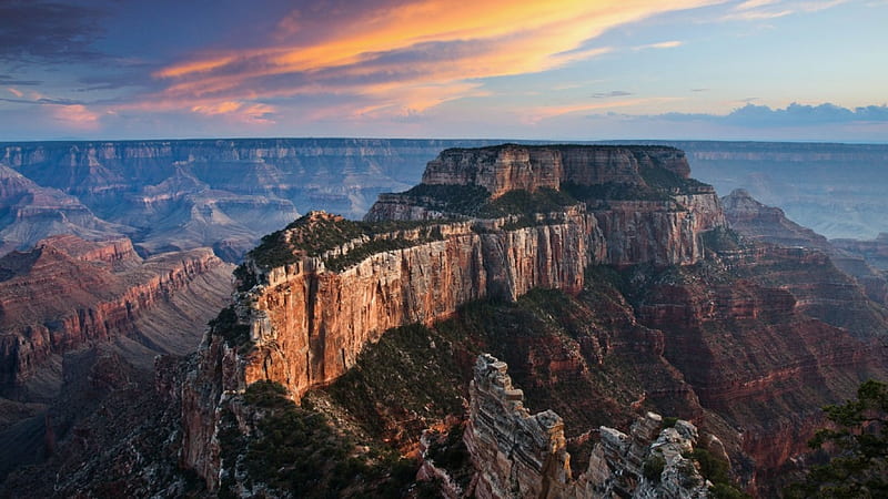 Grand Canyon 1, USA, National Park, graphy, Grand Canyon, wide screen, nature, scenery, Arizona, landscape, HD wallpaper