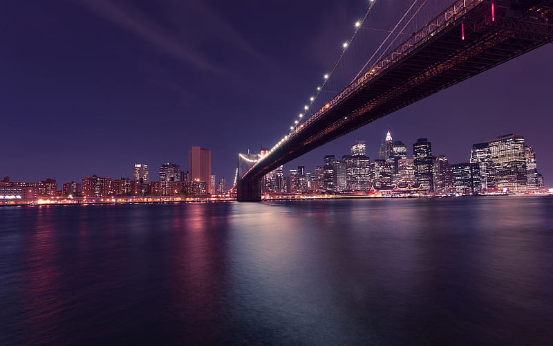 Brooklyn Bridge Manhattan In New York, brooklyn-bridge, bridge, world, new-york, HD wallpaper