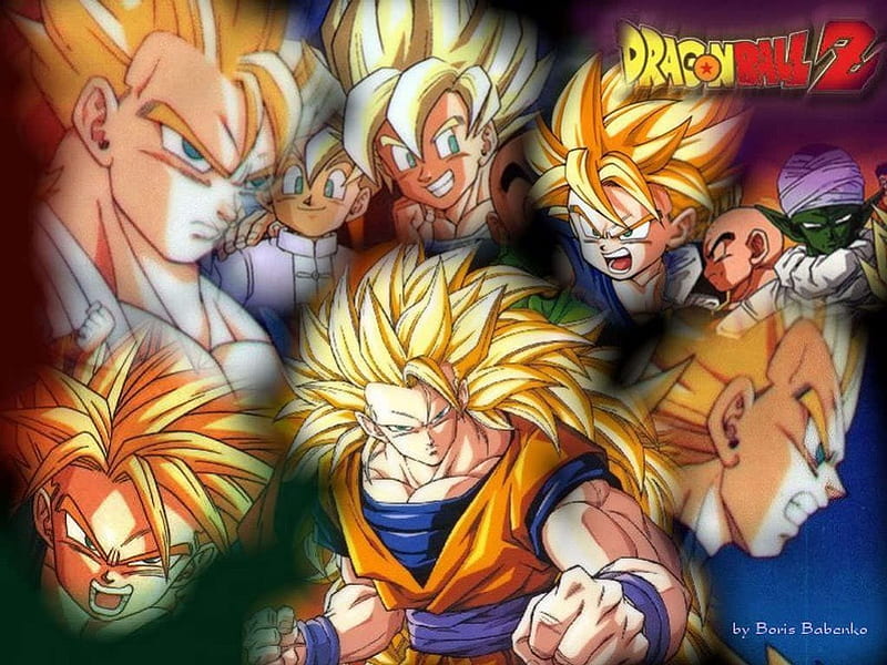 Dragon Ball Z Goku Saga, Player, Gohan SSJ2, Anime, Little Goku SSJ2, Goku SSJ3, Manga, Little Trunks SSJ2, Teen Gohan SSJ1, Piccolo, Vegeta SSJ2, Goku SSJ1, HD wallpaper