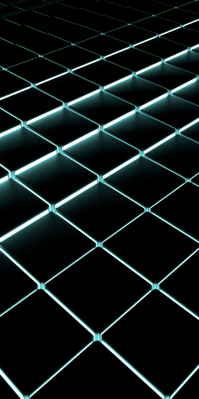 Shiny glossy black mosaic seamless background Vector Image